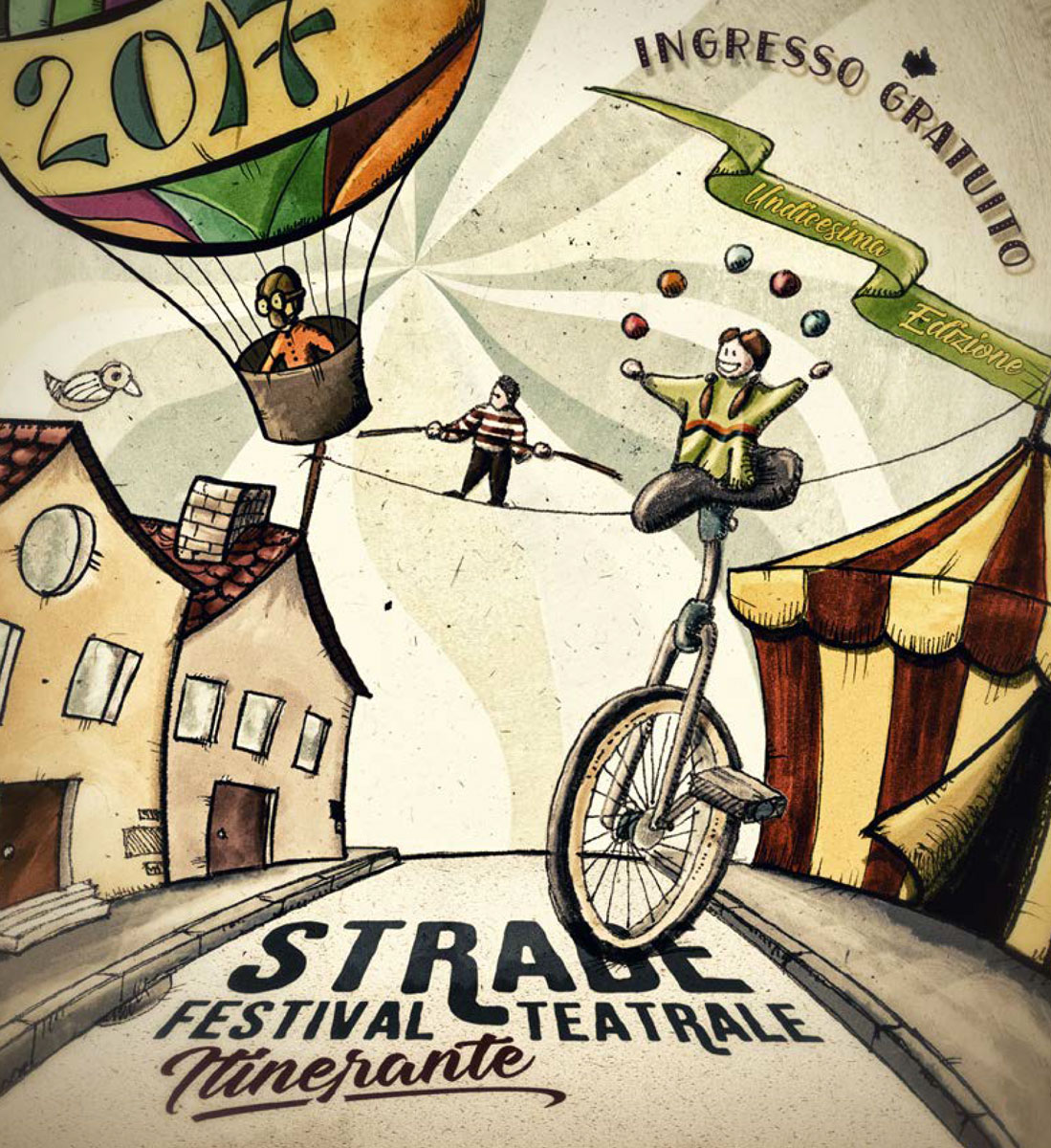 La copertina del programma di Strade 2017
